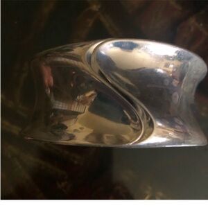 Sterling silver artistic bracelet 925 Italy Statement classic silver bracelet